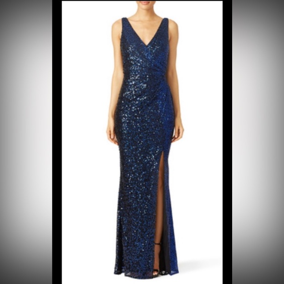 Badgley Mischka Ombré Astor Gown - Picture 2 of 3